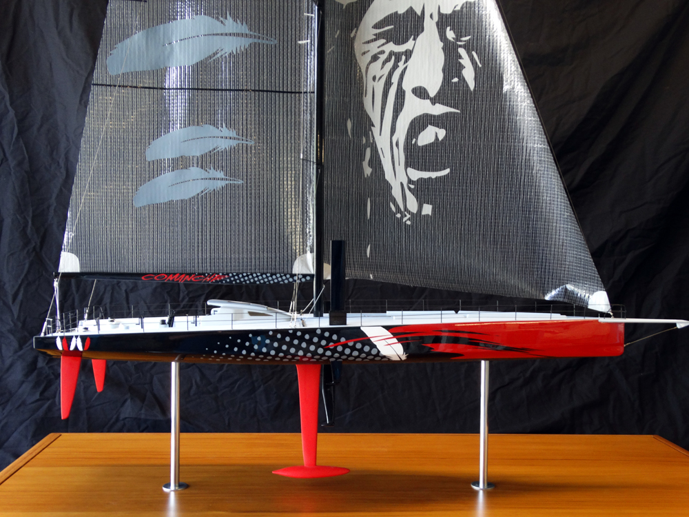 Custom Models - Hodgdon Yachts - HODGDON YACHTS, COMANCHE SAILBOAT 100' - Abordage
