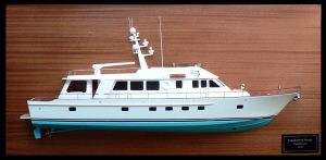 Custom Half Models - Hunt Design - Hunt 89 Motor Yacht Half Model - Abordage