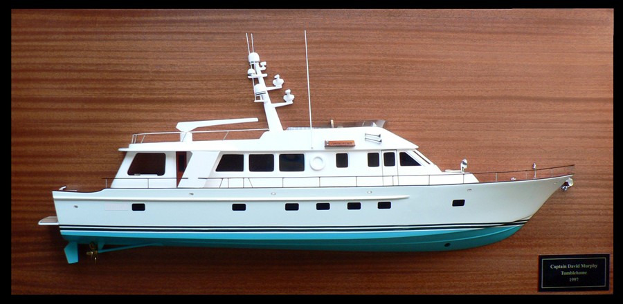 Custom Half Models - Hunt Design - Hunt 89 Motor Yacht Half Model - Abordage