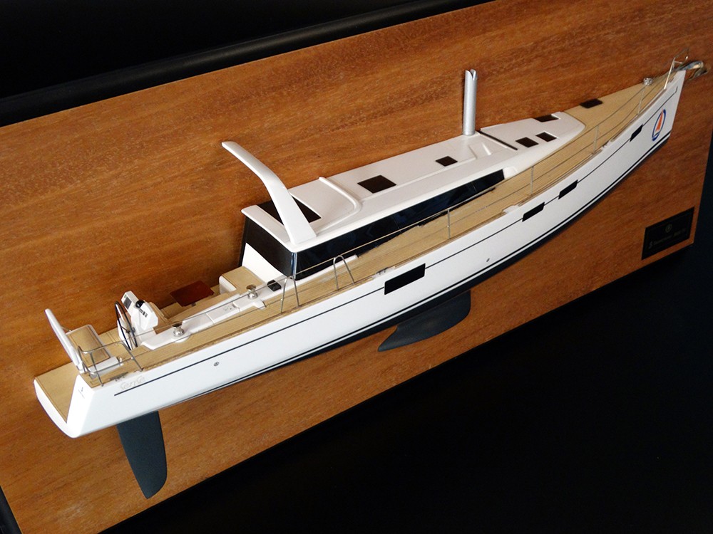 Custom Half Models - Beneteau - Beneteau Sense 50 half model with deck details - Abordage