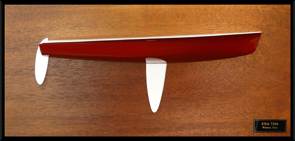 Custom Half Models - International 5O5 - International 5o5 flushdeck half hull - Abordage