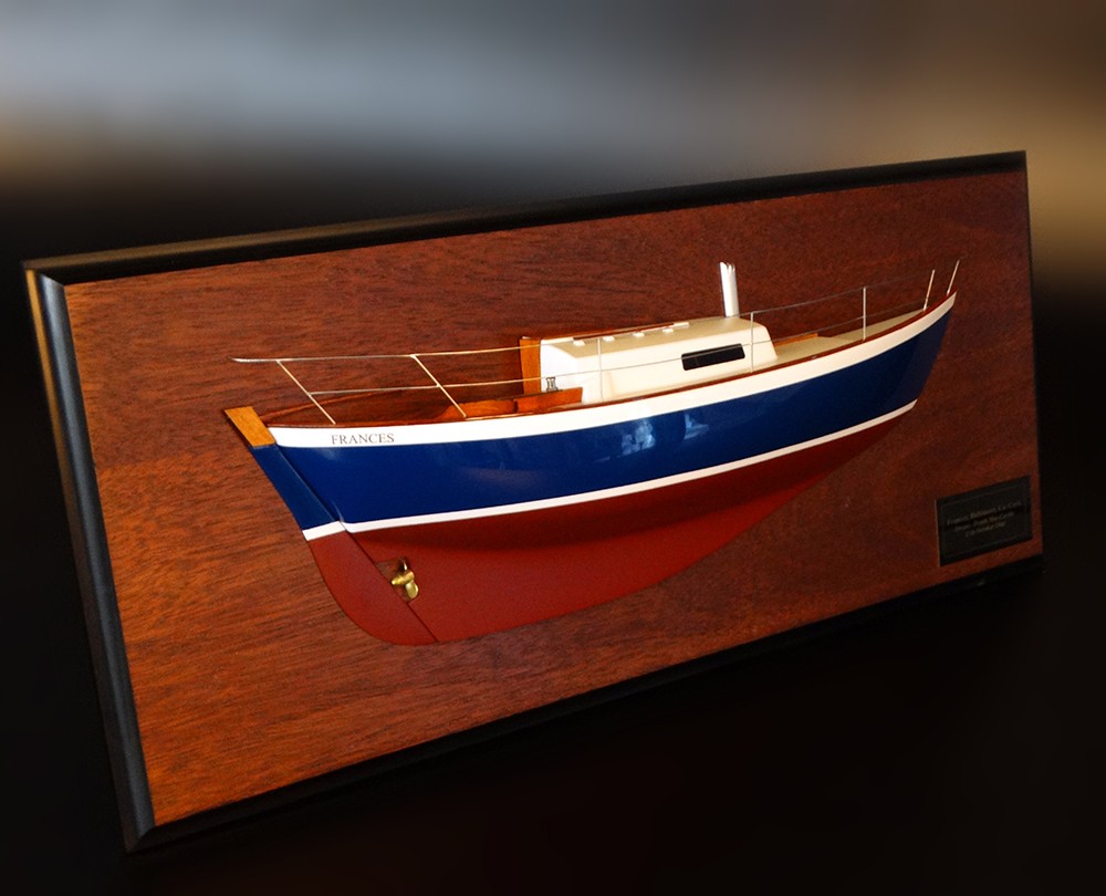 Custom Half Models - Morris Yachts - Morris yachts Frances 26 half model - Abordage