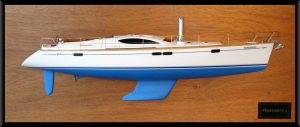 Custom Half Models - Jeanneau - Jeanneau Sun Odyssey 54 DS half model with deck details - Abordage