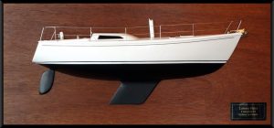 Custom Half Models - Columbia Sailing Yachts - COLUMBIA 34 MK II half model with deck details - Abordage