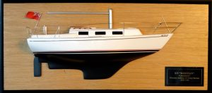 Custom Half Models - Columbia Sailing Yachts - Columbia 8.7 mts half model with deck details - Abordage