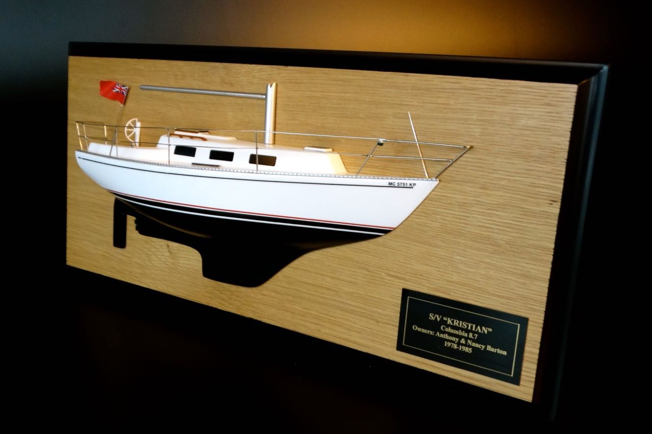 Custom Half Models - Columbia Sailing Yachts - Columbia 8.7 mts half model with deck details - Abordage