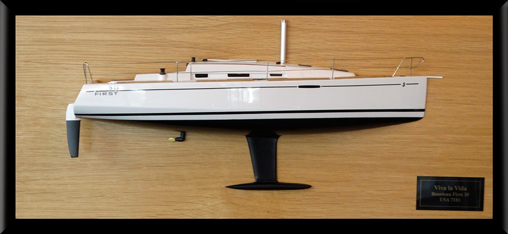 Custom Half Models - Beneteau - Beneteau First 30 half model with deck details - Abordage