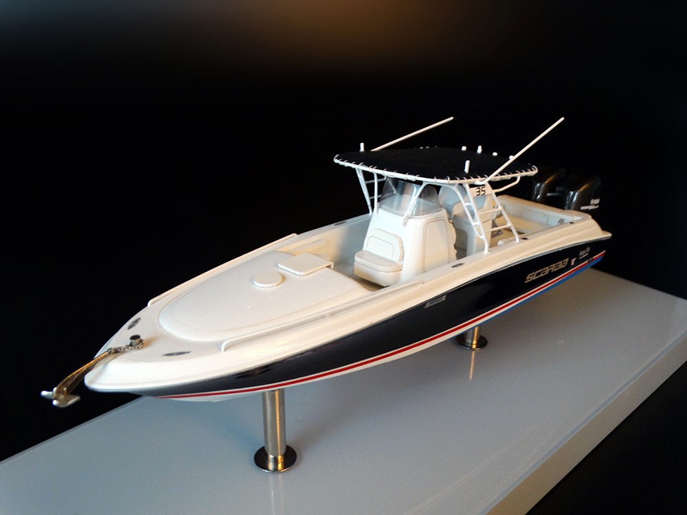 Custom Models - WELLCRAFT - Wellcraft Scarab 35 Cuddy Cabin 2009 desk model - Abordage