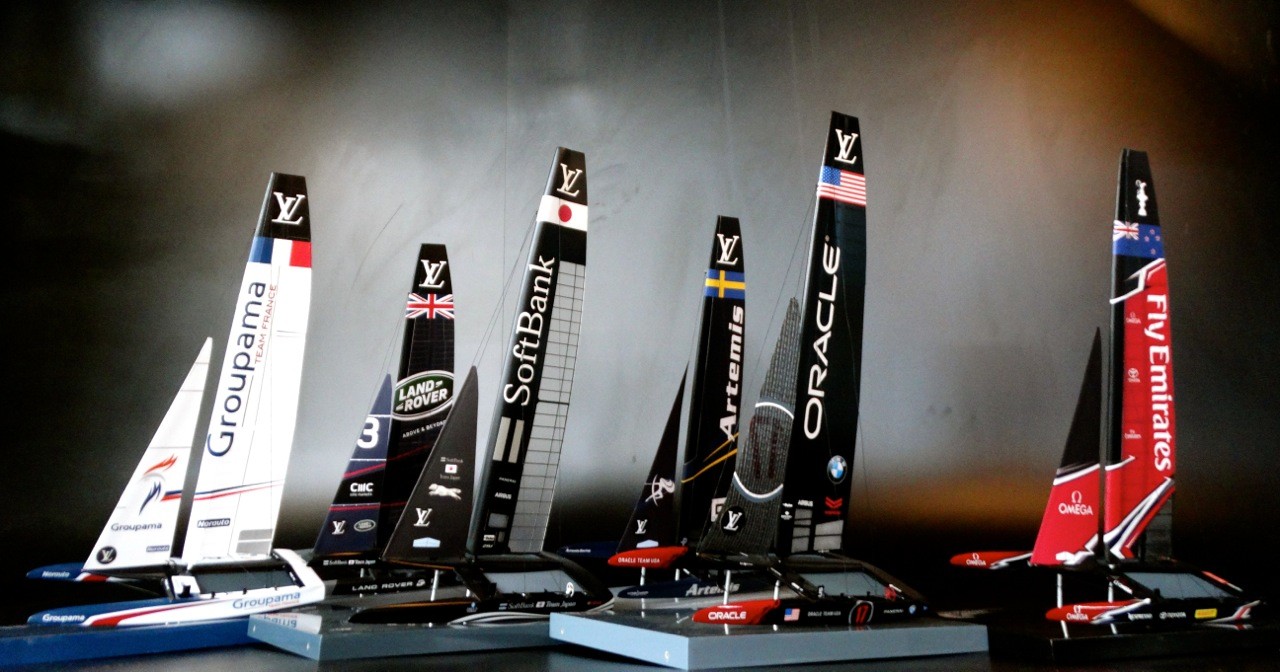 America's Cup Boats - - 35th America's Cup desk models - collectibles - Abordage