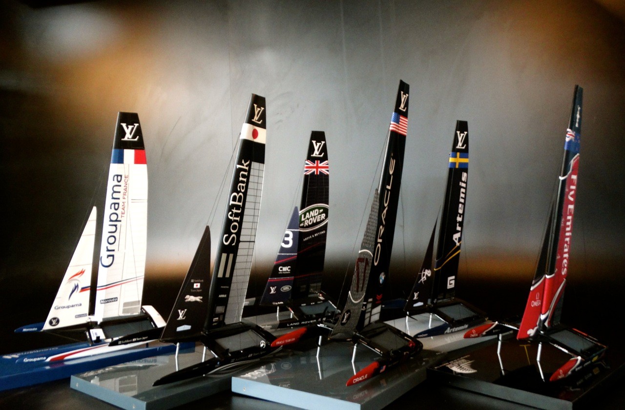 America's Cup Boats - - 35th America's Cup desk models - collectibles - Abordage