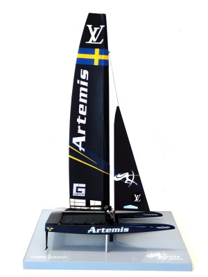 America's Cup Boats - - Artemis Racing - Catamaran AC 50 - desk model - Abordage