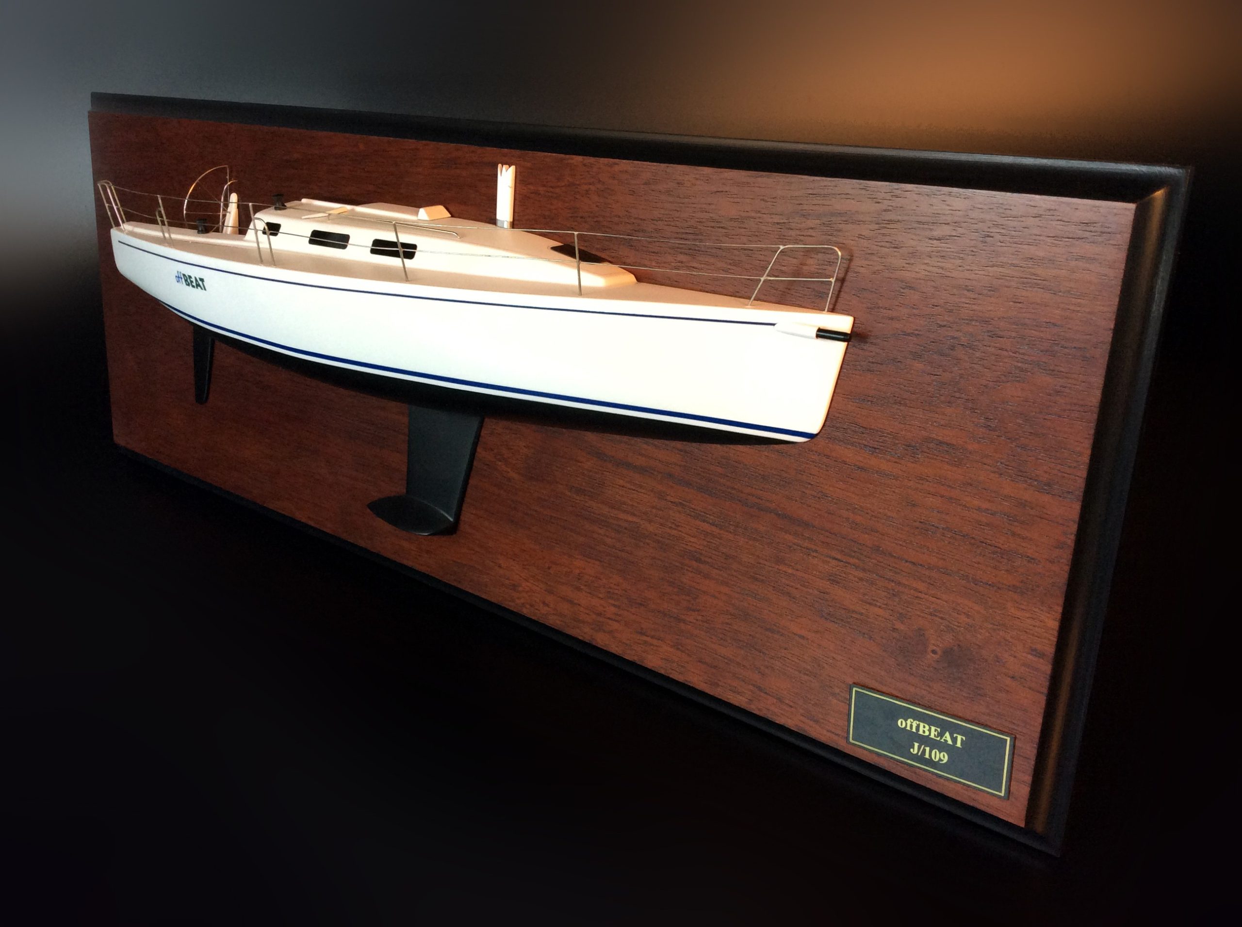 Custom Half Models - JBoats - J109 half model with deck details - Abordage