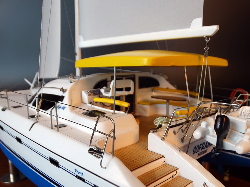 Custom Models - Alliaura - Privilège 495 Catamaran custom model - Abordage