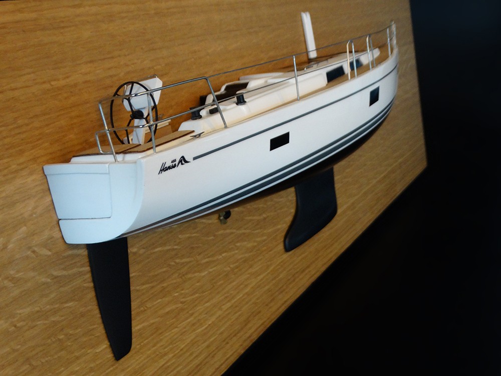 Custom Half Models - Hanse - Hanse 455 half model with deck details - Abordage