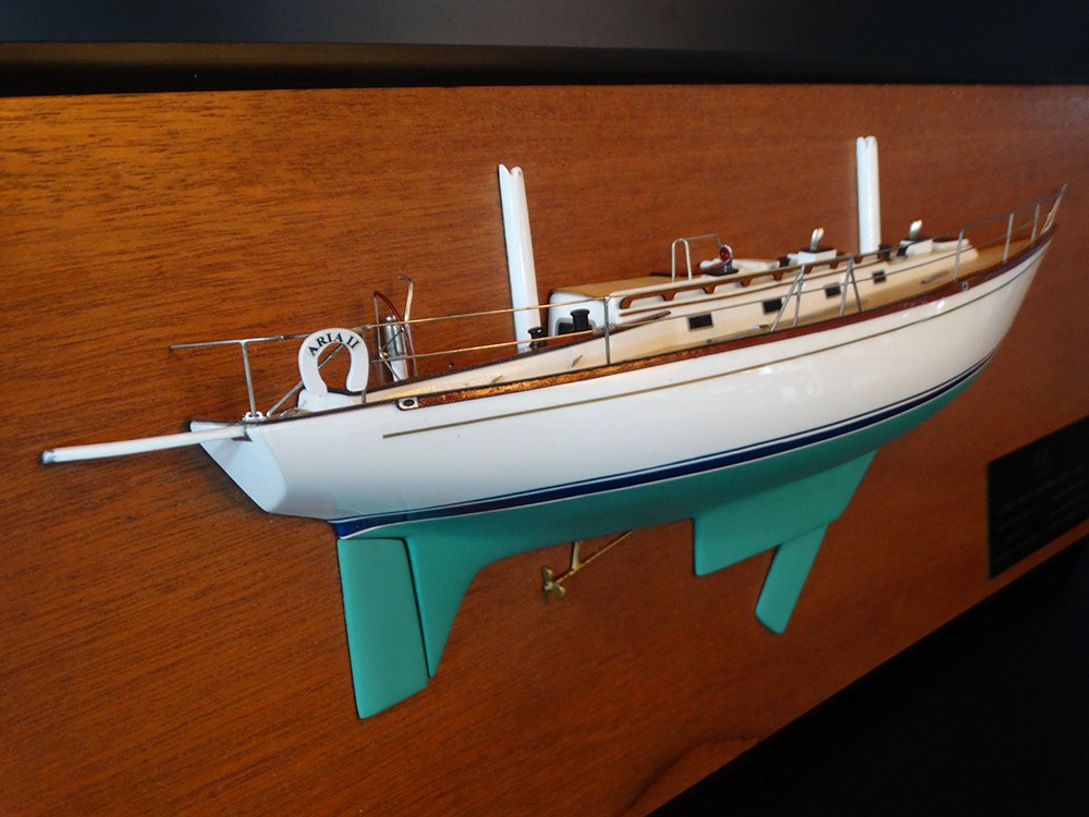 Custom Half Models - - F&C 44 Ketch half model with deck details - Abordage