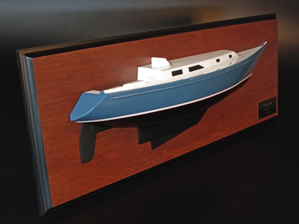 Custom Half Models - - Kanter 42 half hull with cabin and cockpit - Abordage