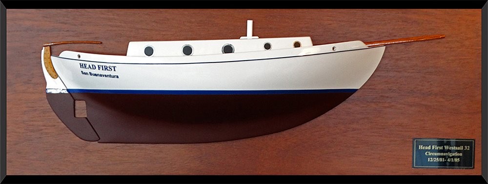Custom Half Models - Westsail - Westsail 32 half model with cabin and cockpit only - Abordage