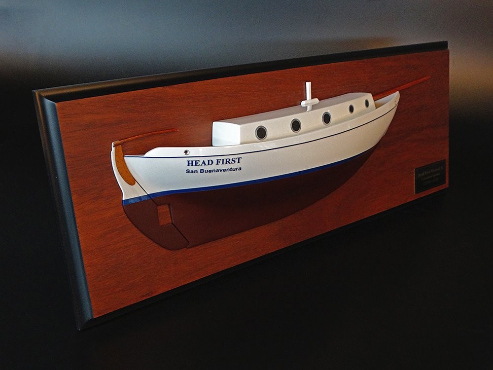 Custom Half Models - Westsail - Westsail 32 half model with cabin and cockpit only - Abordage