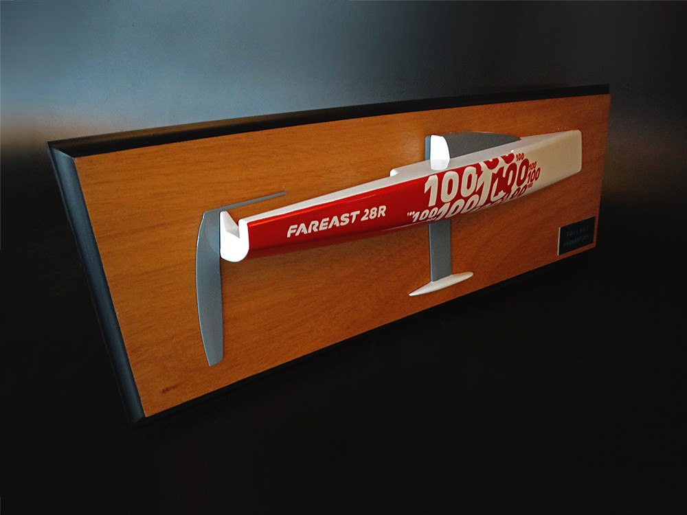 Custom Half Models - Far East Boats - FAREAST 28R half model with cabin and cockpit only - Abordage