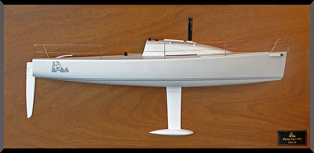 Custom Half Models - Flying Tiger Boats - Flying Tiger 10m half model with deck details - Abordage