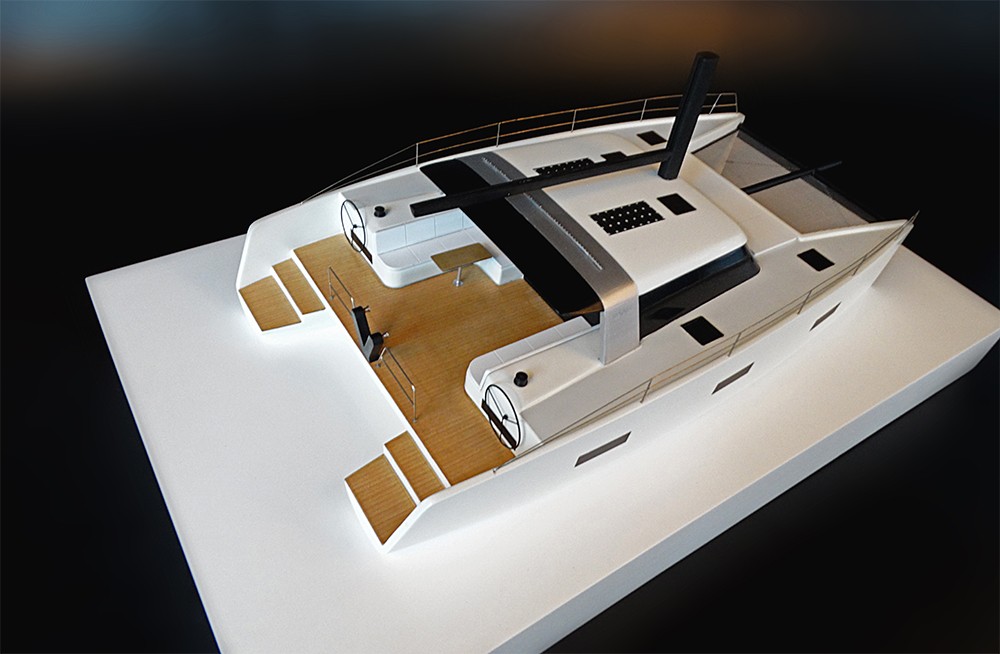 Custom Models - VAAN Yachts - VAAN R4 Sailing catamaran custom model - Abordage