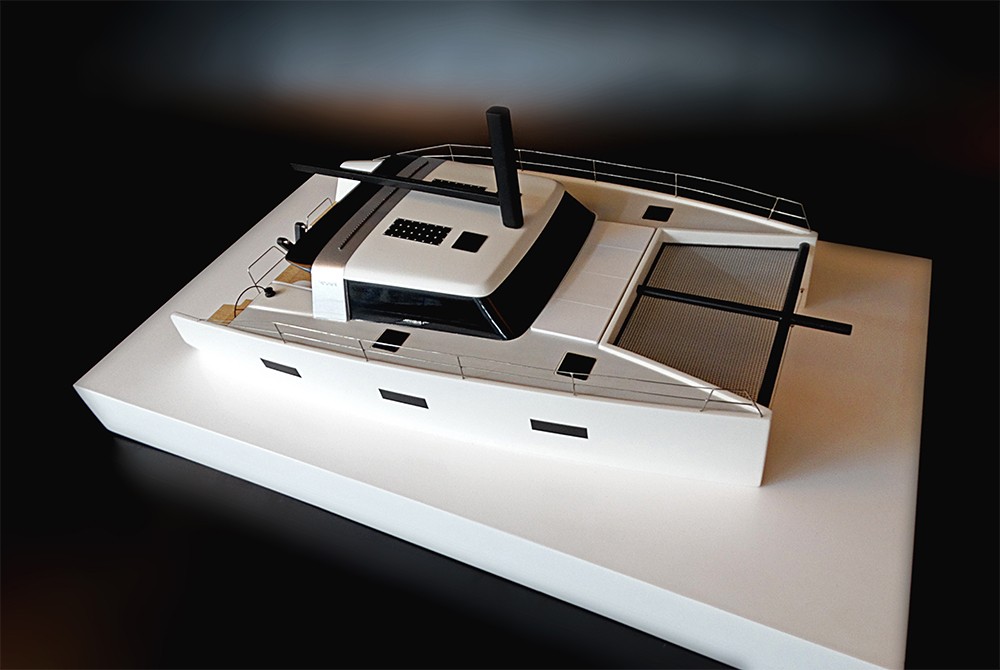 Custom Models - VAAN Yachts - VAAN R4 Sailing catamaran custom model - Abordage