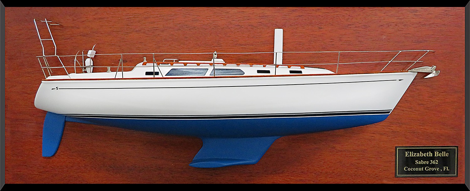 Custom Half Models - Sabre Yachts - Sabre 362 half model with deck details - Abordage