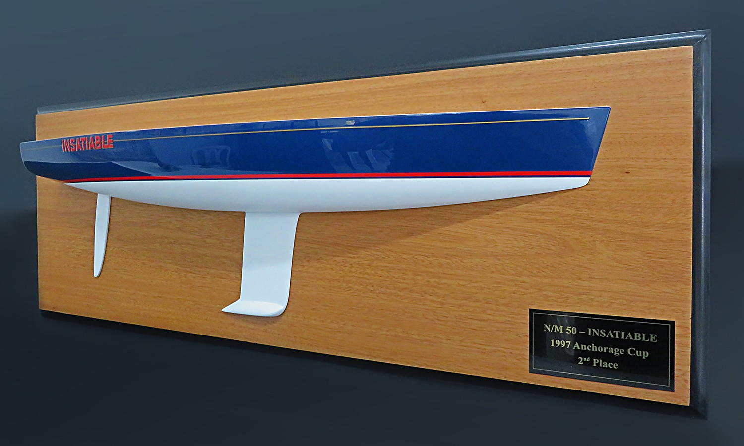 Custom Half Models - Nelson Marek Yacht Design - Nelson Marek 50 flushdeck half hull - Abordage