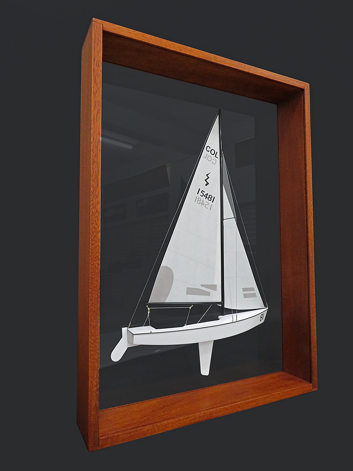 Custom Half Models - International Lightning Class - Lightning framed half model - Abordage