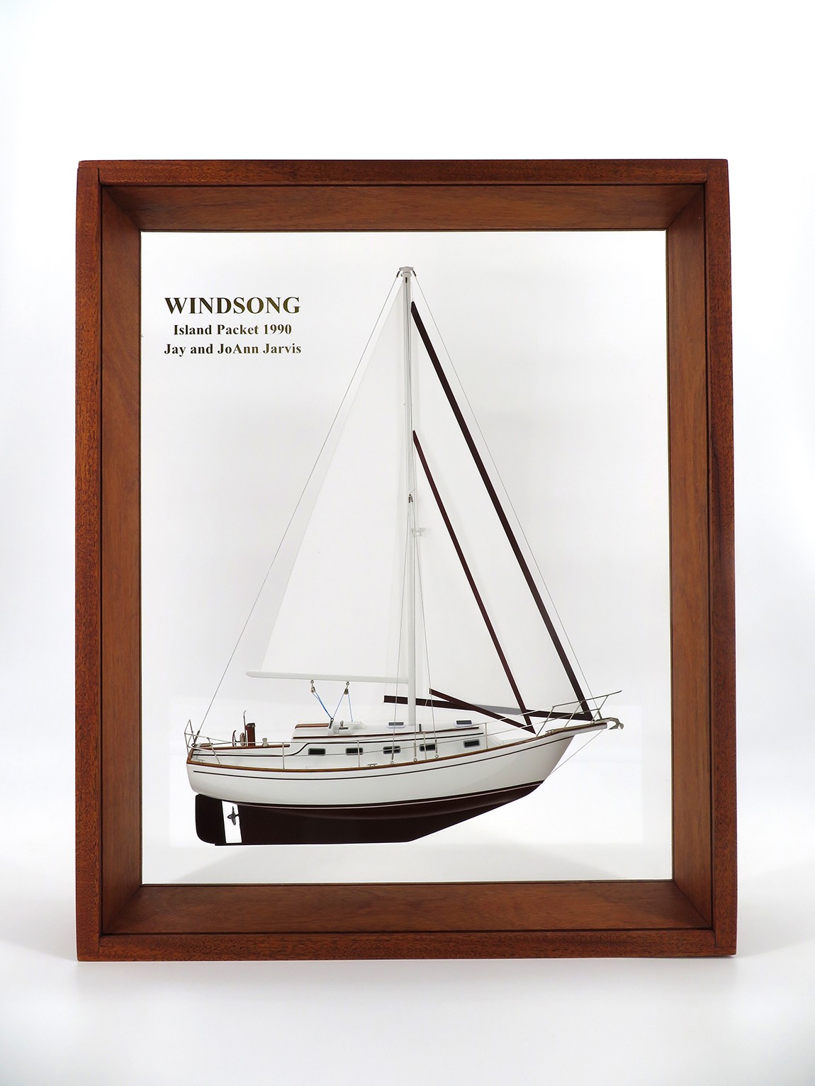 Custom Half Models - Island Packet Yachts - Island Packet 32 framed half model - Abordage