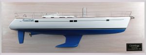 Custom Half Models - Beneteau - Beneteau 473 custom half model with deck details - Abordage