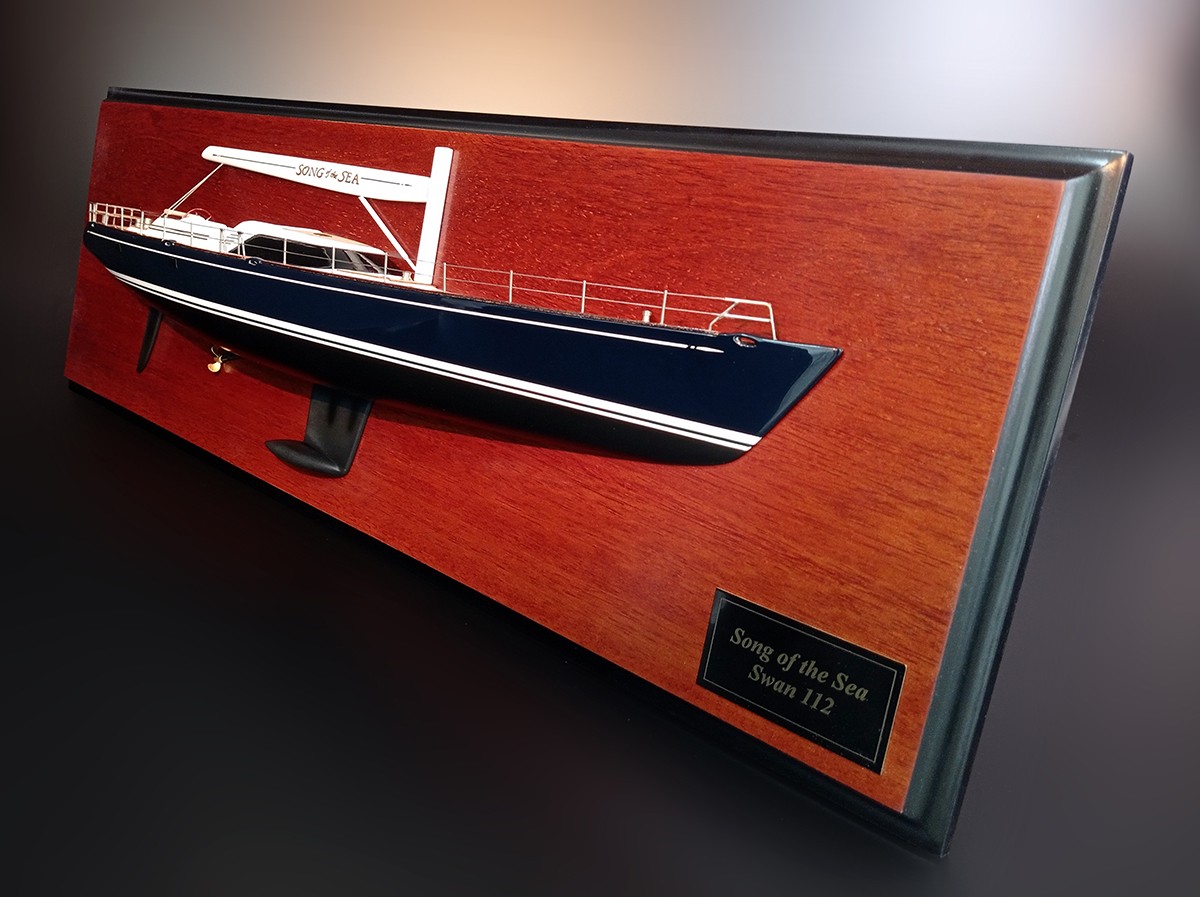 Custom Half Models - Nautor Swan - Nautor's Swan 112 custom half model with deck details - Abordage