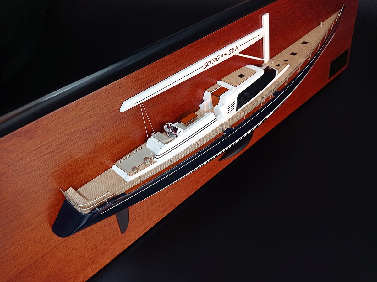 Custom Half Models - Nautor Swan - Nautor's Swan 112 custom half model with deck details - Abordage