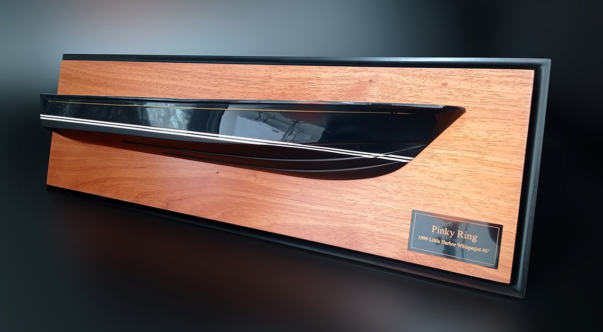 Custom Half Models - - Little Harbor Whisperjet 40 flush deck half hull - Abordage