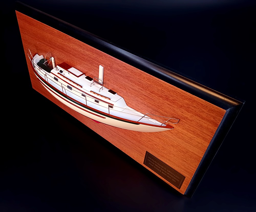 Custom Half Models - Pacific Seacraft - Pacific Seacraft 34 custom model with deck details - Abordage