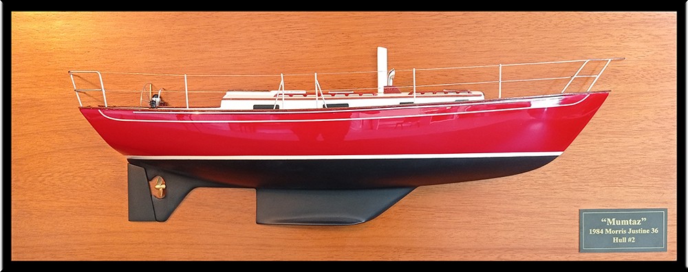 Custom Half Models - Morris Yachts - Morris Justine 36 custom half model with deck details - Abordage