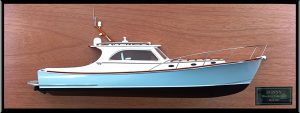Custom Half Models - Hinckley - Hinckley Talaria 44 Express custom half model with deck details - Abordage