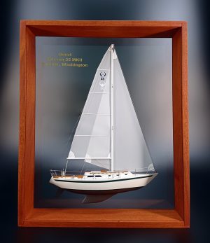 Custom Half Models - Ericson Yachts - Ericson 35 MKII Framed Half Model - Abordage