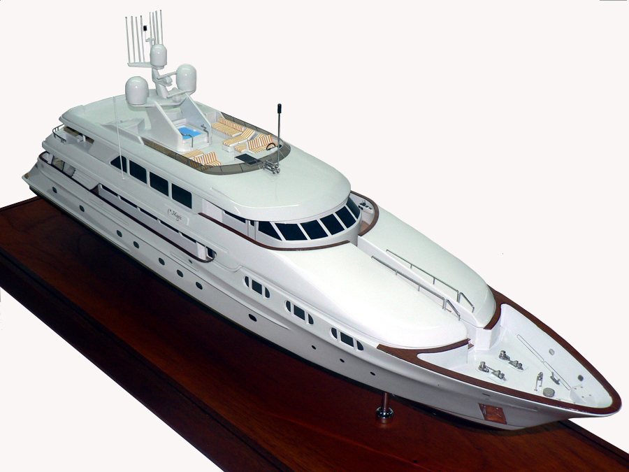 Custom Models - Trinity Yachts - Trinity Yachts Hull No. T-004 "Magic" Tri-Deck Victoria Lane Legend Series Motor Yacht. 150' -