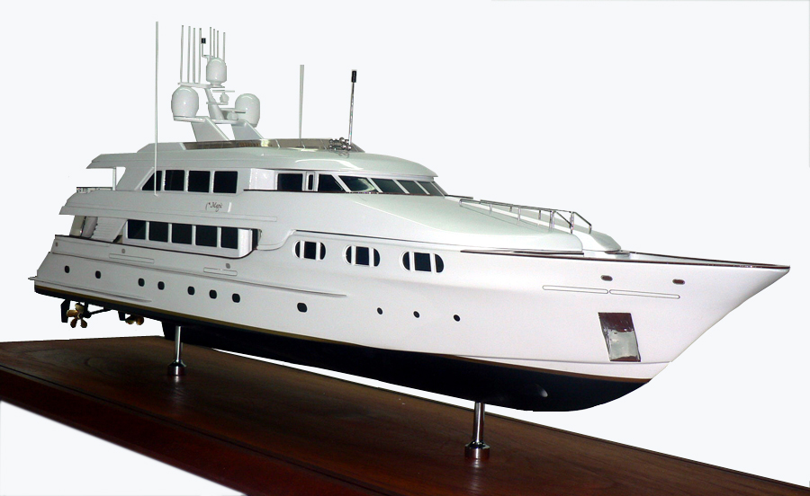 Custom Models - Trinity Yachts - Trinity Yachts Hull No. T-004 "Magic" Tri-Deck Victoria Lane Legend Series Motor Yacht. 150' -