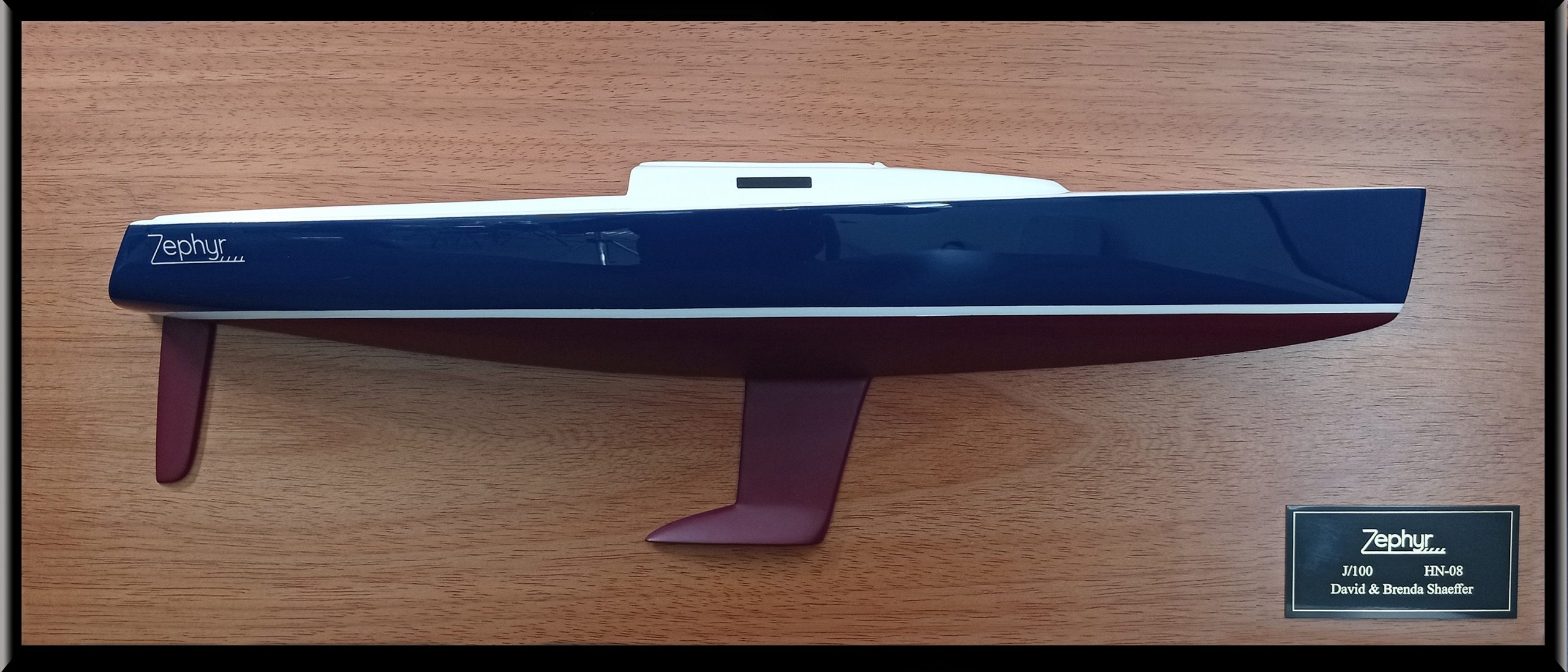 Custom Half Models - JBoats - J 100 JBoats half model with cabin and cockpit only - replica - Abordage