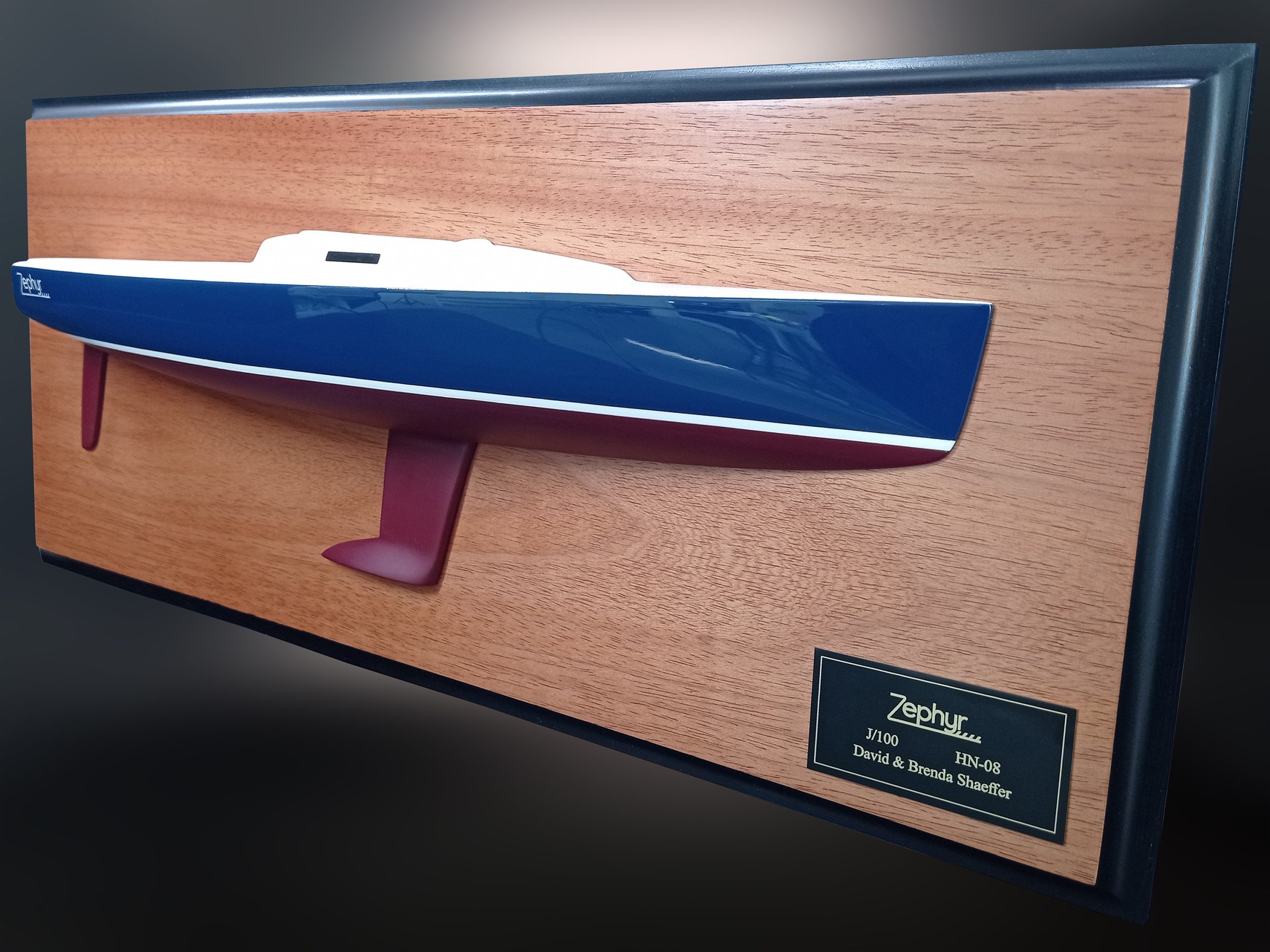 Custom Half Models - JBoats - J 100 JBoats half model with cabin and cockpit only - replica - Abordage