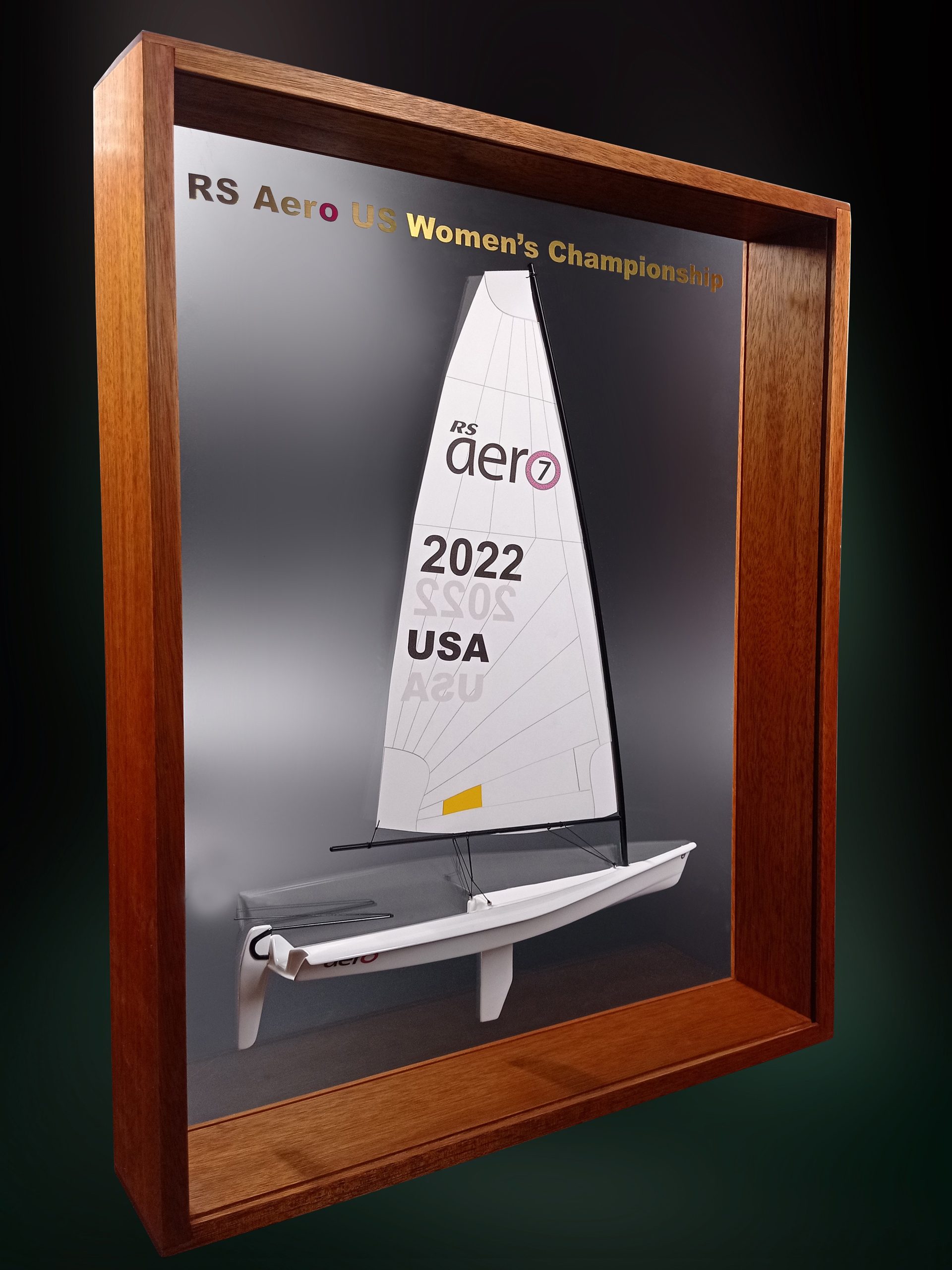 Custom Half Models - RS Sailing - RS Sailing Aero 7 Trophy - Framed Half Model - Abordage