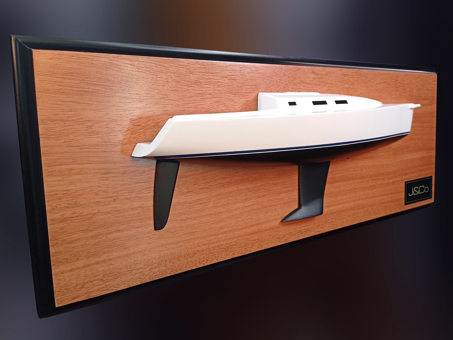 Custom Half Models - JBoats - J 109 custom half model with cabin and cockpit only replica - Abordage