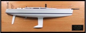 Custom Half Models - Nautor Swan - Nautor s Swan 45 custom half model with deck details - Abordage
