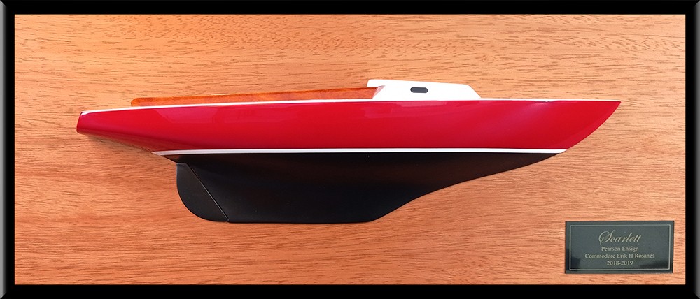 Pearson Ensign 22.5 custom half model with cabin and cockpit only