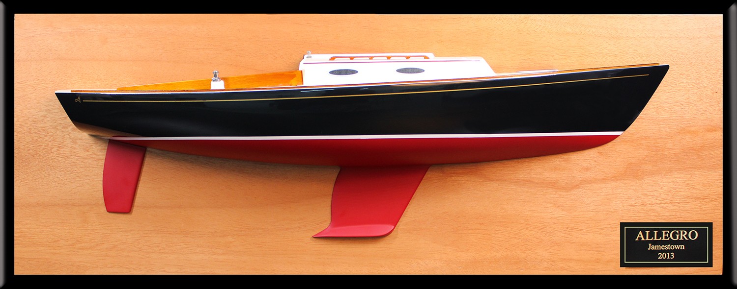 Alerion Express 28 custom half model with deck details replica