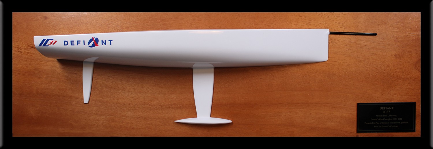 Melges IC37 half model with bowsprit