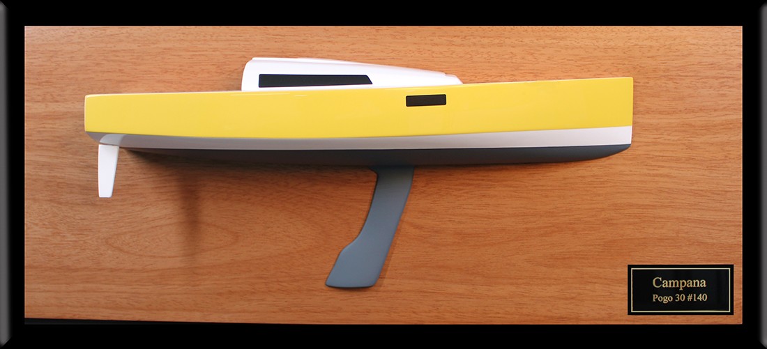 Pogo 30 custom half model with cabin and cockpit only