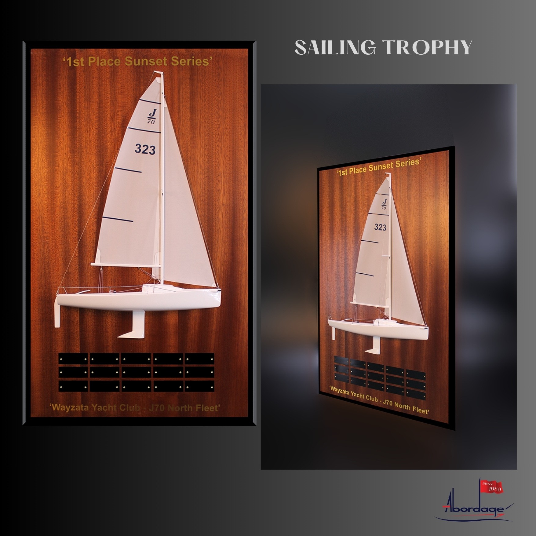 J70 sailing trophies